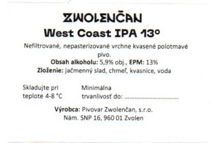 _sudovka West Coast Ipa